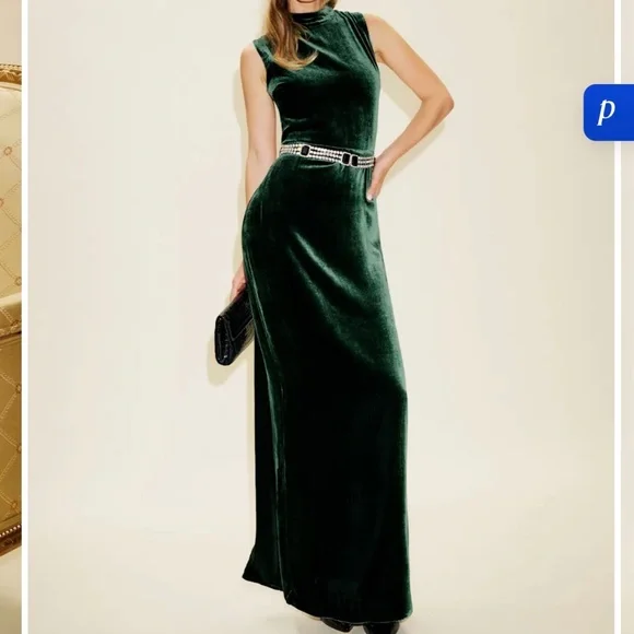 Reformation - Yarden Velvet Dress - Picture 1 of 4